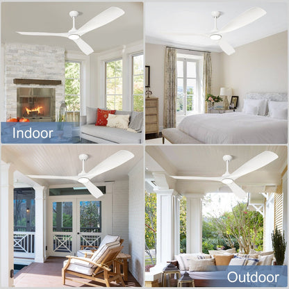 Ventilateur de plafond encastré avec télécommande et éclairage