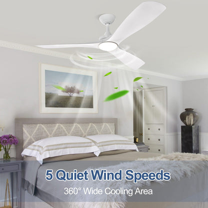 Ventilateur de plafond encastré avec télécommande et éclairage