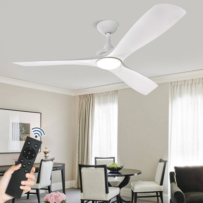 Ventilateur de plafond encastré avec télécommande et éclairage