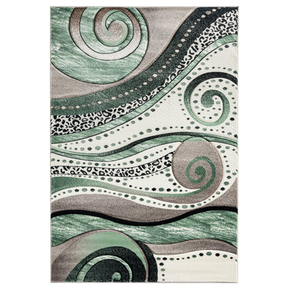 Tapis Rhodes Collection Abstract Swirl