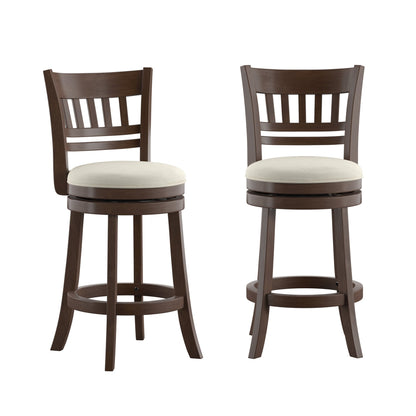 Tabouret de bar pivotant Rovinj à dossier ajouré 24H