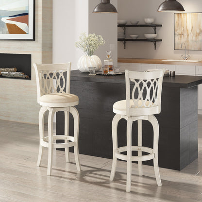 Tabouret de bar pivotant à dossier ajouré Rovinj