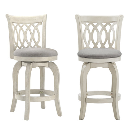 Tabouret de bar pivotant à dossier ajouré Rovinj