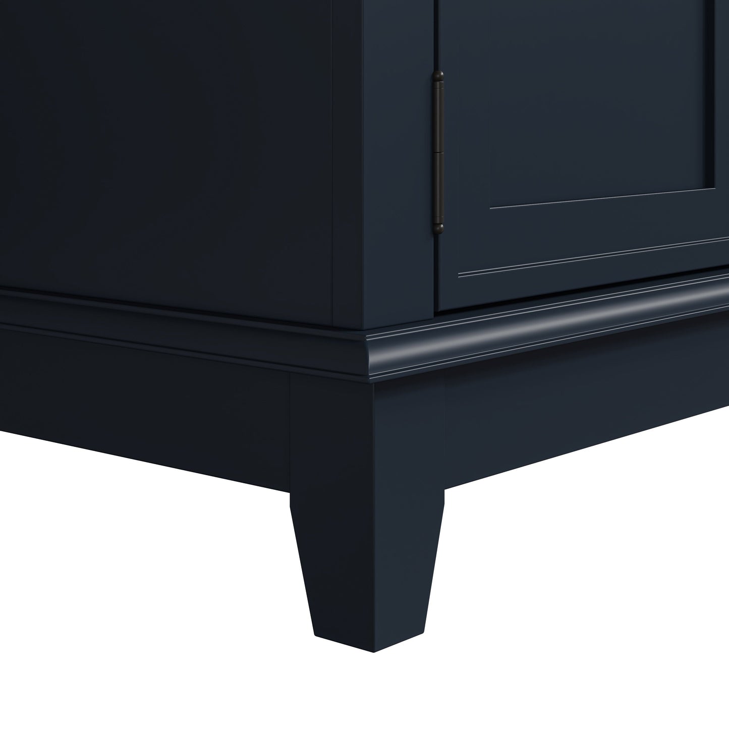 Meuble TV rustique de 183 cm (72 pouces) de large avec étagères réglables et rangement dissimulé - Largeur : 183 cm (72 pouces)