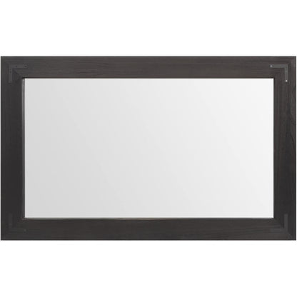 Miroir mural rustique à cadre en bois, miroir de salle de bain en bois naturel