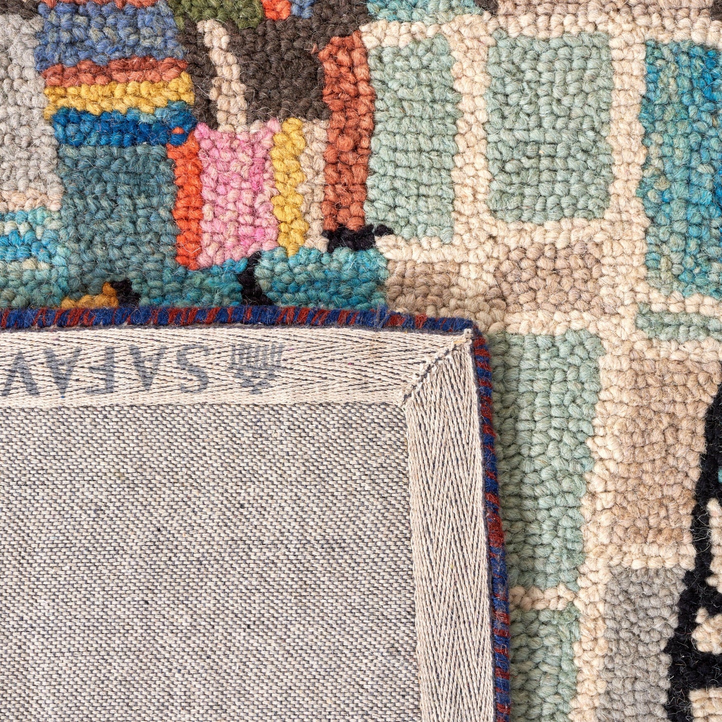 Tapis en laine abstrait bohème Aspen Anemone SAFAVIEH