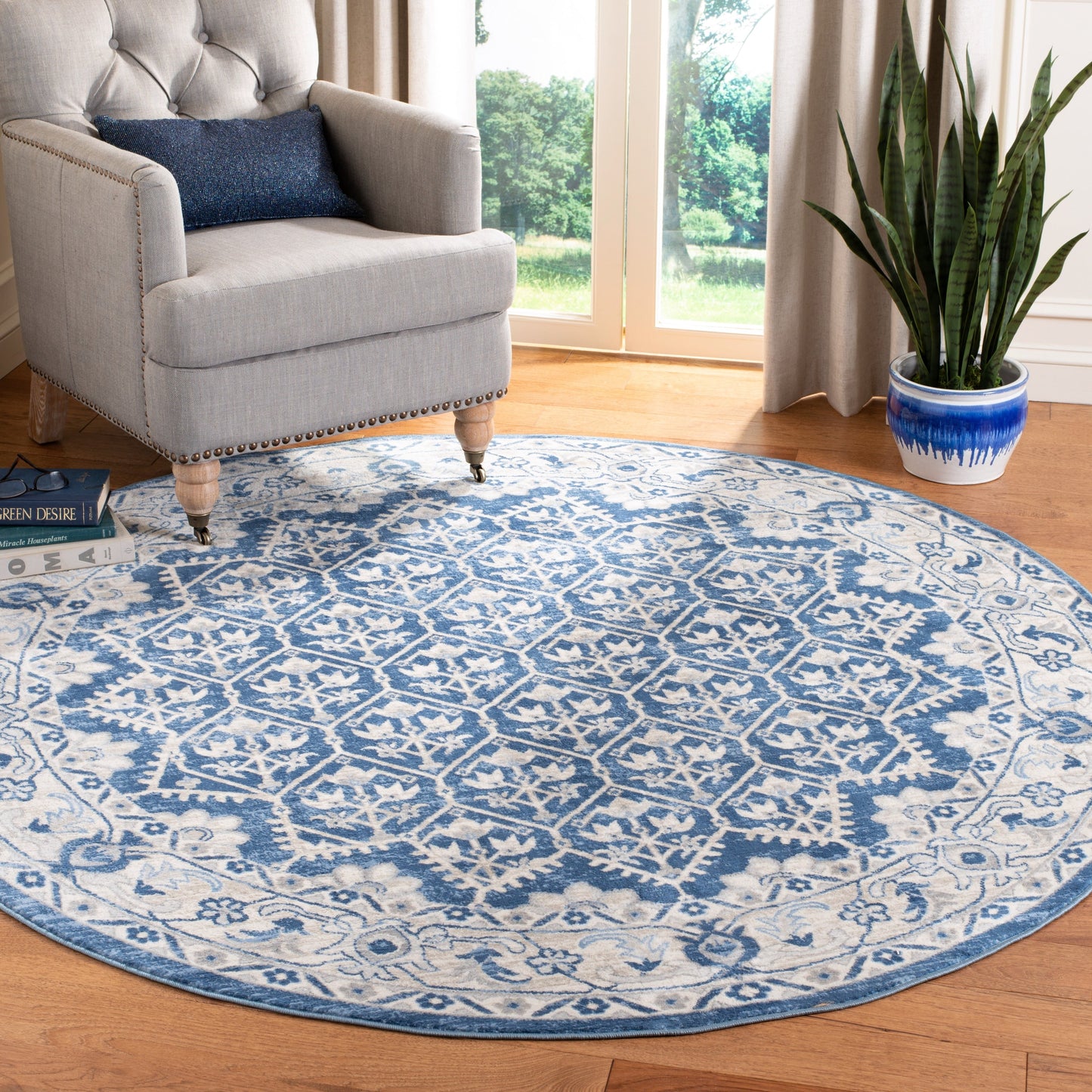 Tapis SAFAVIEH Brentwood Paunica à motif damassé oriental en treillis