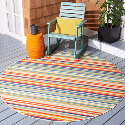Tapis de patio imperméable à rayures SAFAVIEH Cabana Gafia pour intérieur/extérieur