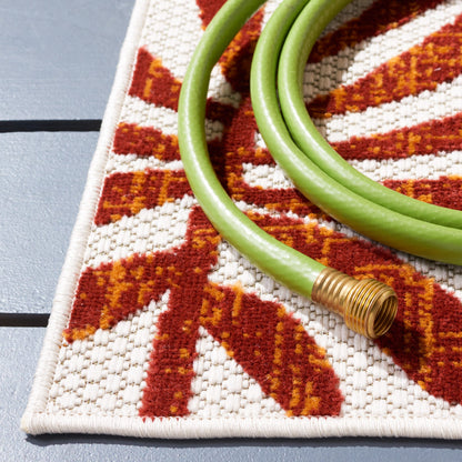 Tapis de patio imperméable à motif floral SAFAVIEH Cabana Neera pour intérieur/extérieur