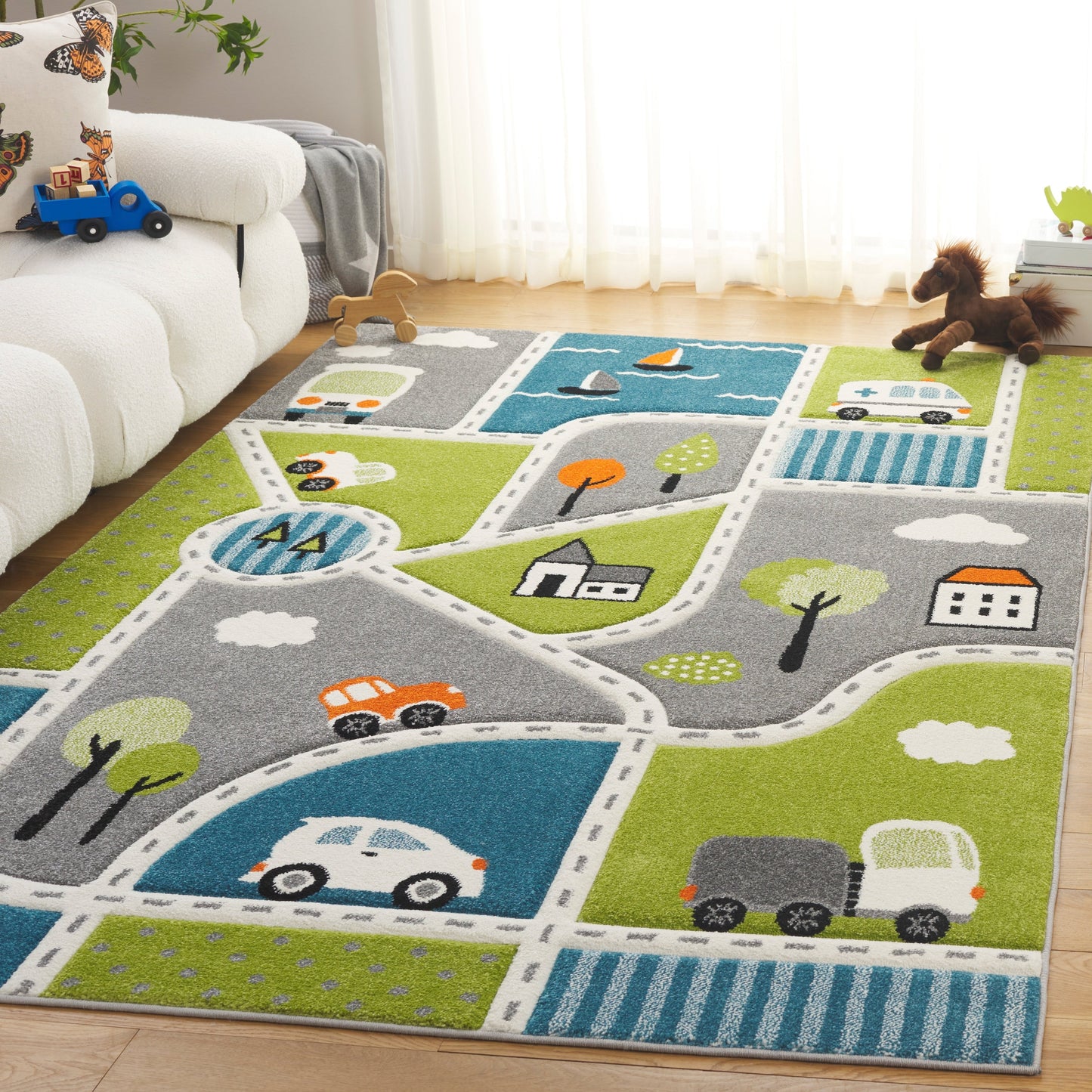 Tapis de quartier SAFAVIEH Carousel Kids Lumnie