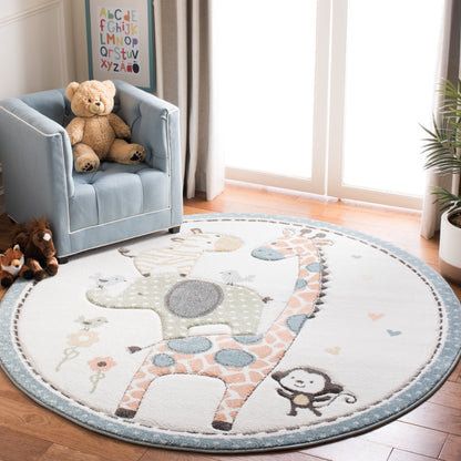 Tapis d'éveil SAFAVIEH Carousel Kids Miharu à motifs animaux