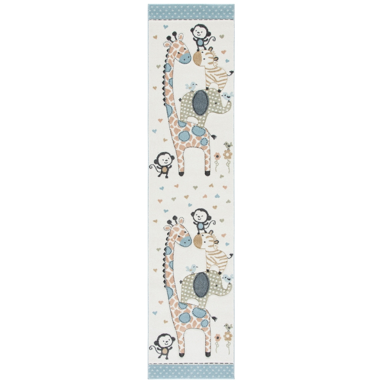 Tapis d'éveil SAFAVIEH Carousel Kids Miharu à motifs animaux