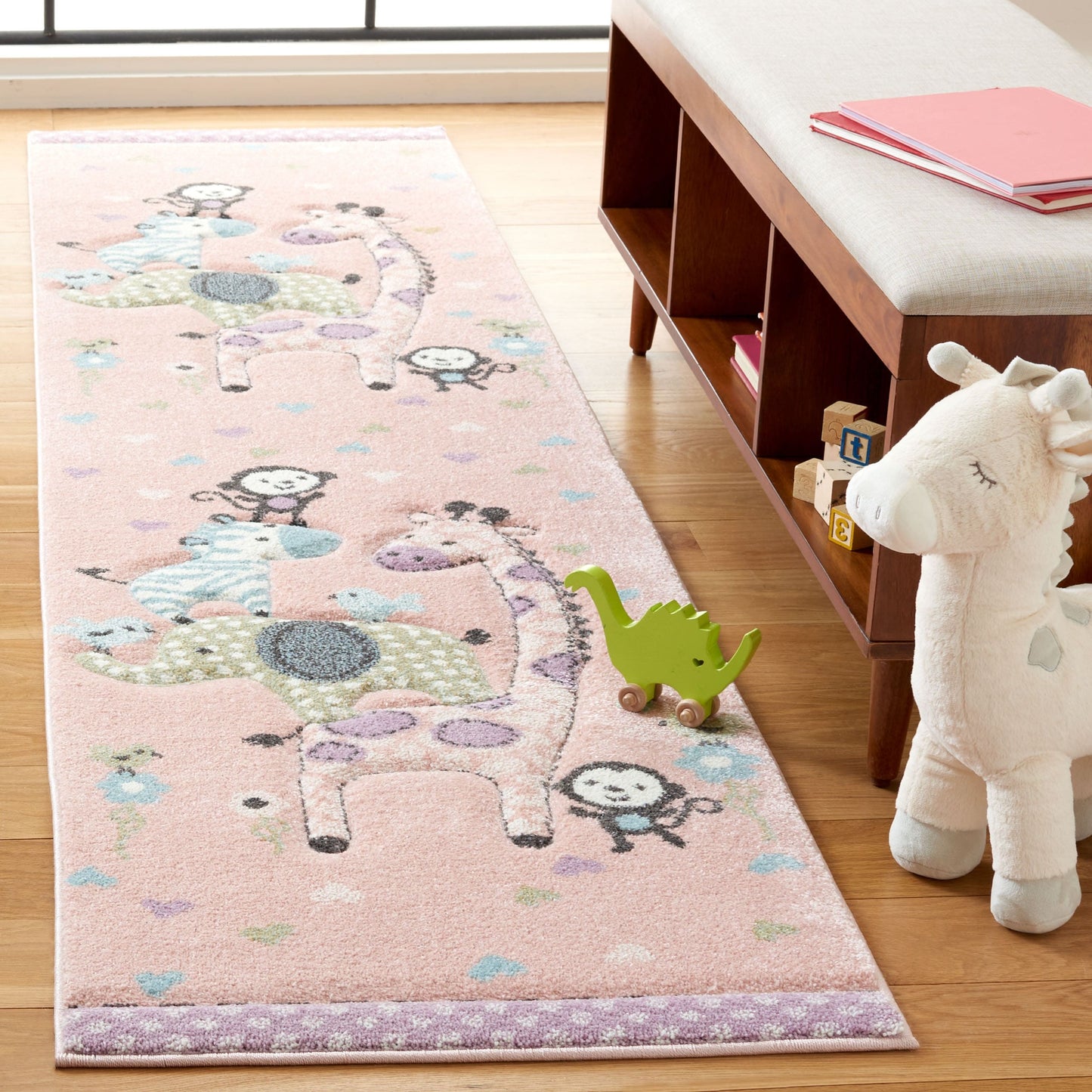 Tapis d'éveil SAFAVIEH Carousel Kids Miharu à motifs animaux