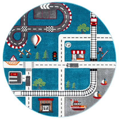 Tapis de route pour enfants SAFAVIEH Carousel Kids Riemy Neighborhood