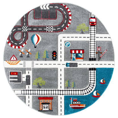 Tapis de route pour enfants SAFAVIEH Carousel Kids Riemy Neighborhood