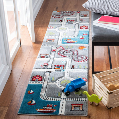 Tapis de route pour enfants SAFAVIEH Carousel Kids Riemy Neighborhood