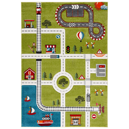Tapis de route pour enfants SAFAVIEH Carousel Kids Riemy Neighborhood