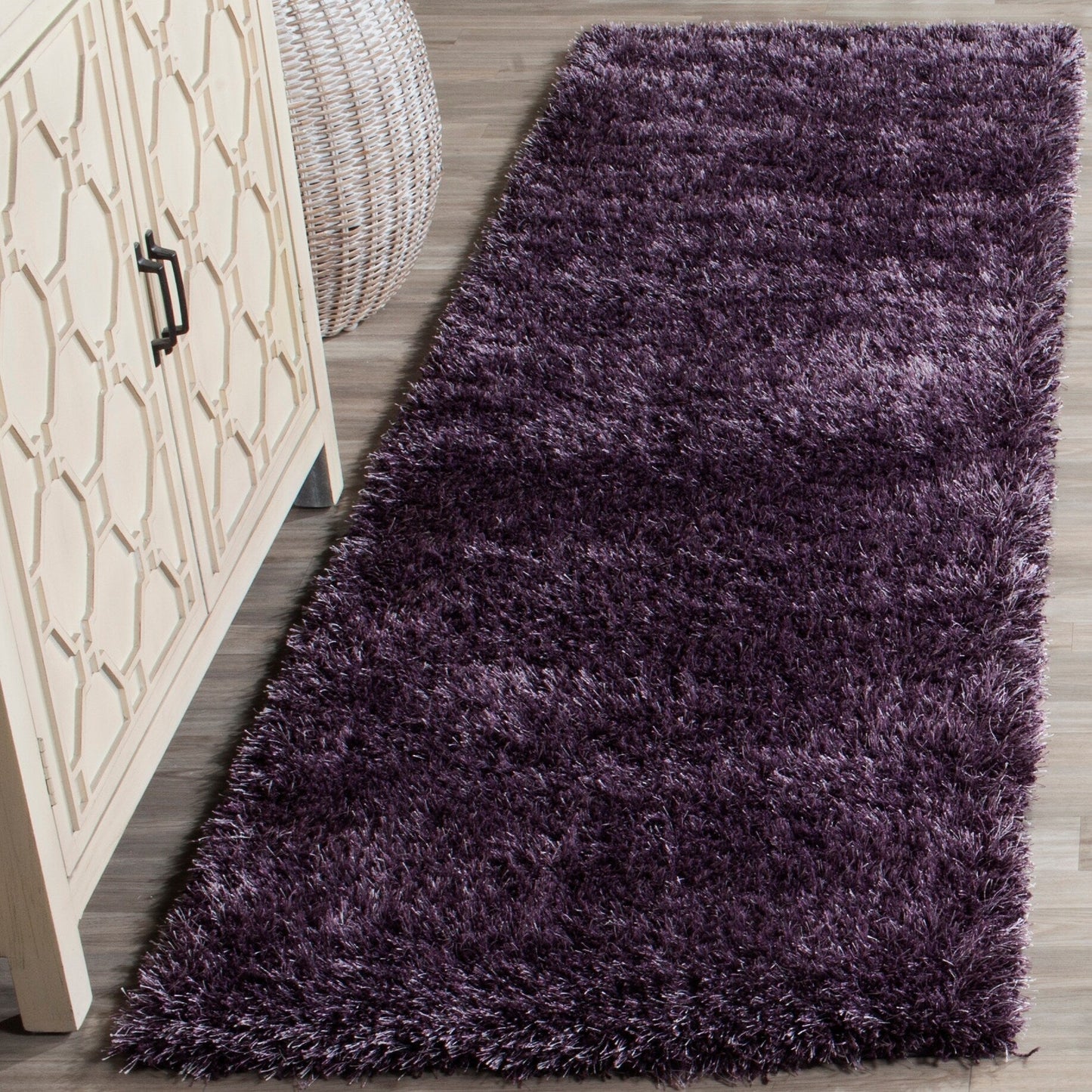 Tapis SAFAVIEH Charlotte Shag Truc uni de 5 cm d'épaisseur