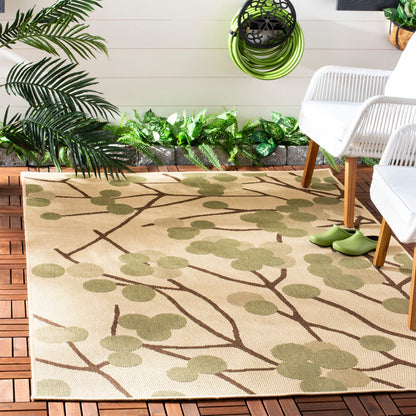 Tapis de jardin imperméable SAFAVIEH Courtyard Delois pour intérieur/extérieur