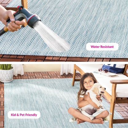 Tapis de jardin imperméable SAFAVIEH Courtyard Ilmur pour intérieur/extérieur