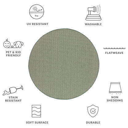 Tapis de jardin imperméable SAFAVIEH Courtyard Ilmur pour intérieur/extérieur