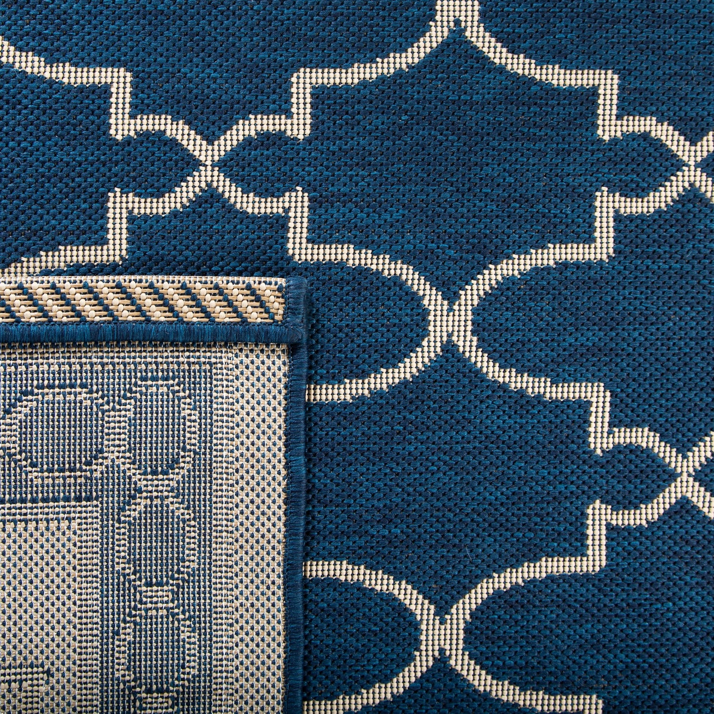 Tapis de jardin imperméable SAFAVIEH Courtyard Janell Trellis pour terrasse ou jardin