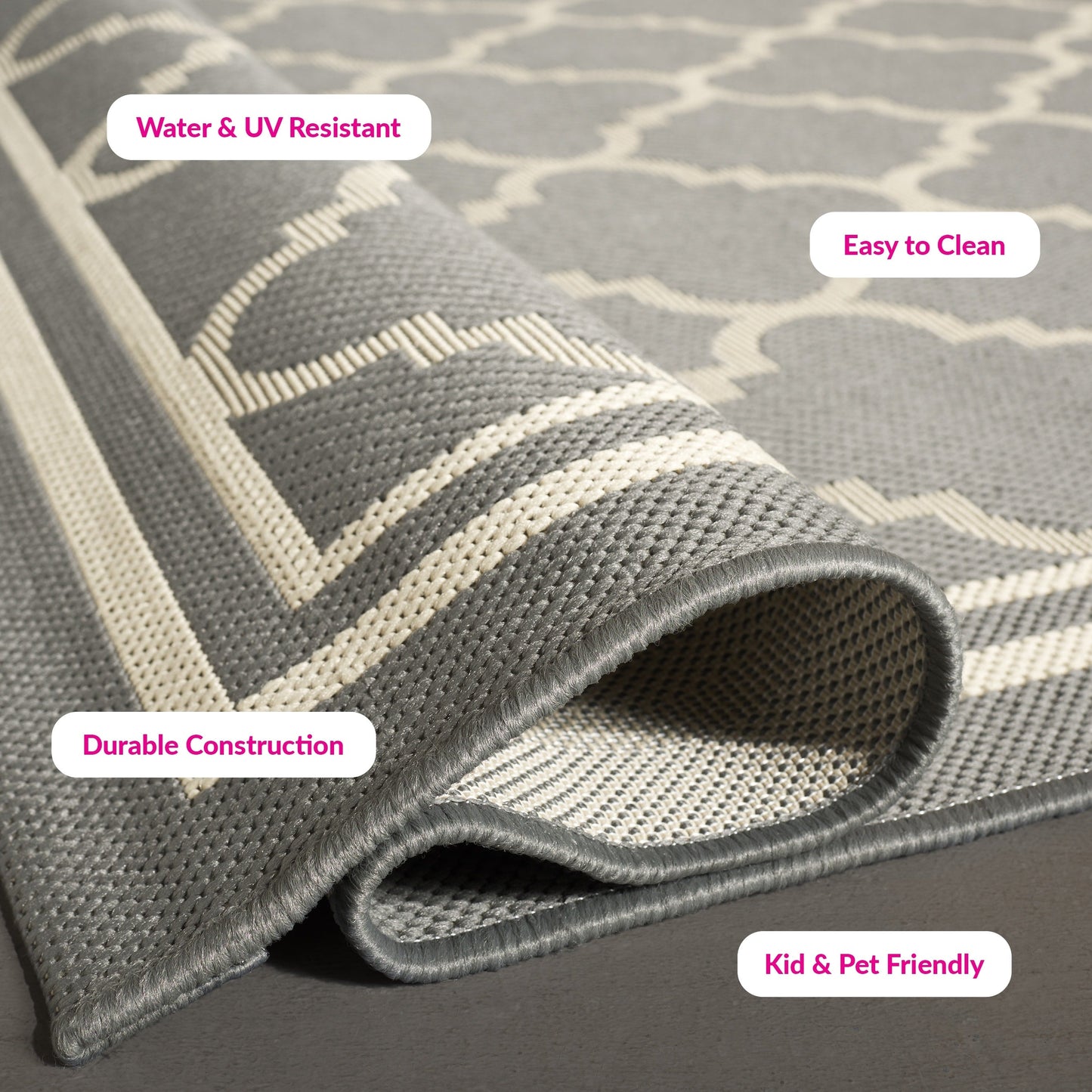 Tapis de jardin/terrasse imperméable SAFAVIEH Courtyard Kristelle