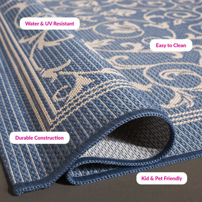 Tapis de jardin/terrasse imperméable SAFAVIEH Courtyard Miljeta