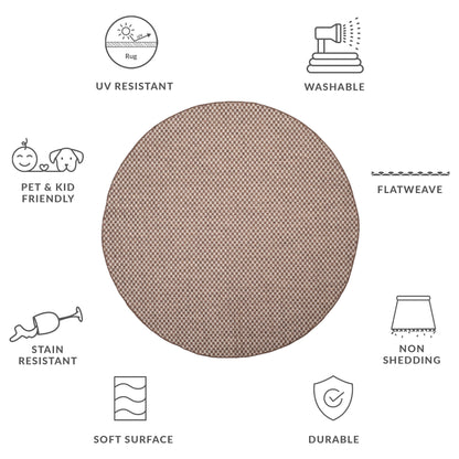 Tapis de jardin imperméable SAFAVIEH Courtyard Ragini pour intérieur/extérieur