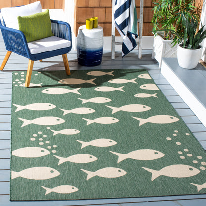 Tapis de jardin SAFAVIEH Courtyard Ragne pour intérieur/extérieur, imperméable, terrasse ou jardin.