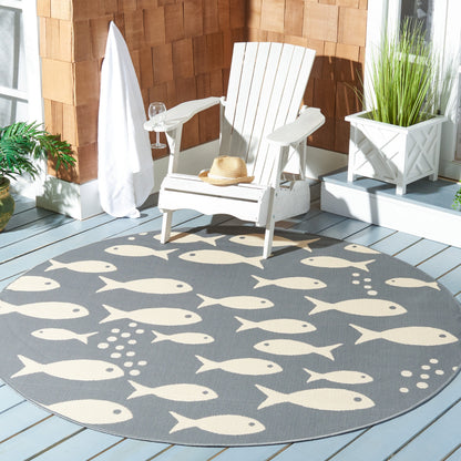 Tapis de jardin SAFAVIEH Courtyard Ragne pour intérieur/extérieur, imperméable, terrasse ou jardin.
