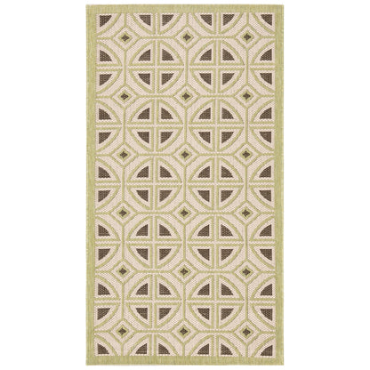 Tapis de jardin SAFAVIEH Courtyard Saundra imperméable pour intérieur/extérieur, terrasse ou jardin