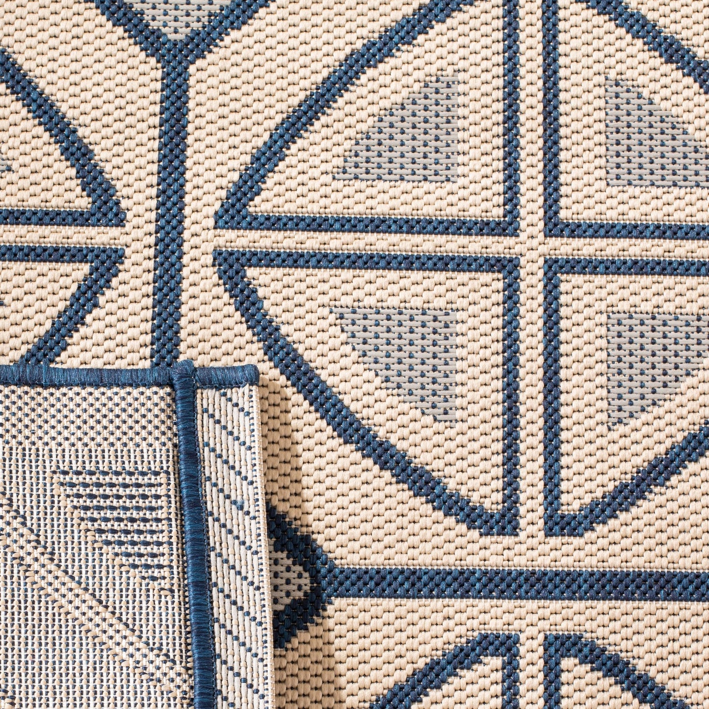 Tapis de jardin SAFAVIEH Courtyard Saundra imperméable pour intérieur/extérieur, terrasse ou jardin