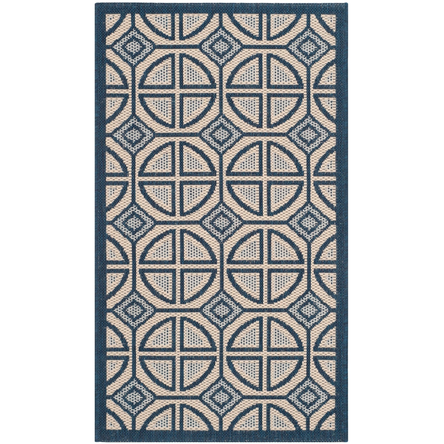 Tapis de jardin SAFAVIEH Courtyard Saundra imperméable pour intérieur/extérieur, terrasse ou jardin
