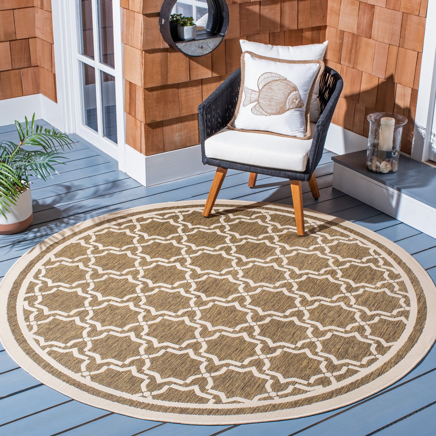 Tapis de jardin/terrasse imperméable SAFAVIEH Courtyard Thomasina