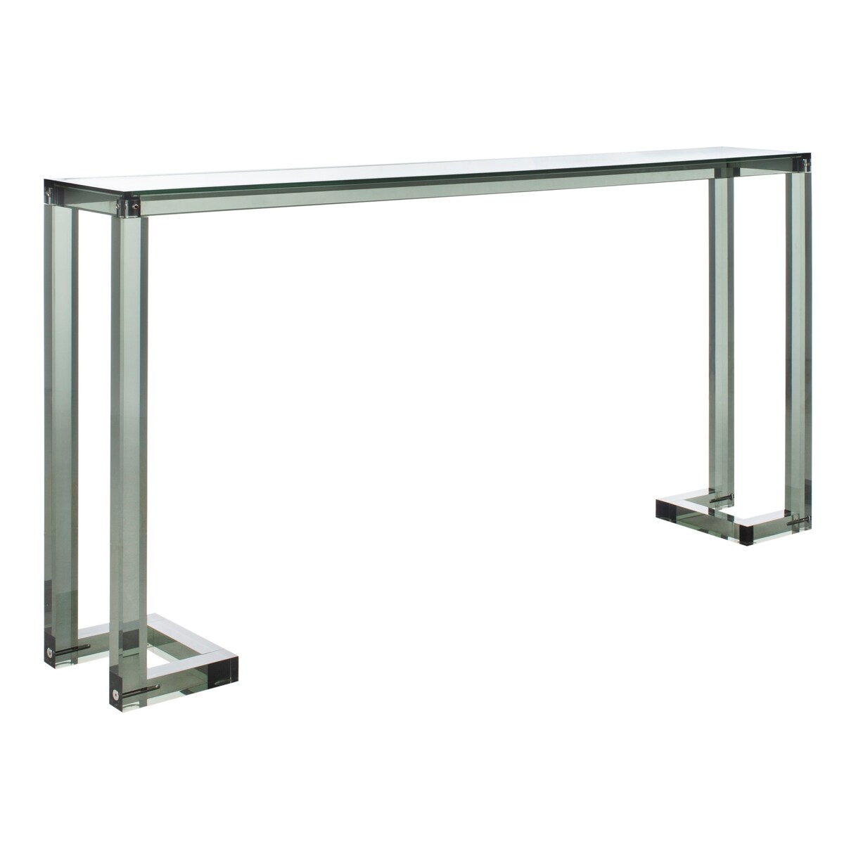 Console Camryn en acrylique transparent de SAFAVIEH Couture - Dimensions : 60 cm (L) x 10 cm (l) x 30 cm (H) - 52 cm (L) x 10 cm (P) x 30 cm (H)