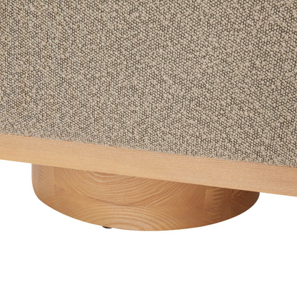 Banc de rangement SAFAVIEH Couture Sunneva Boucle - 155 cm L x 51 cm P x 48 cm H