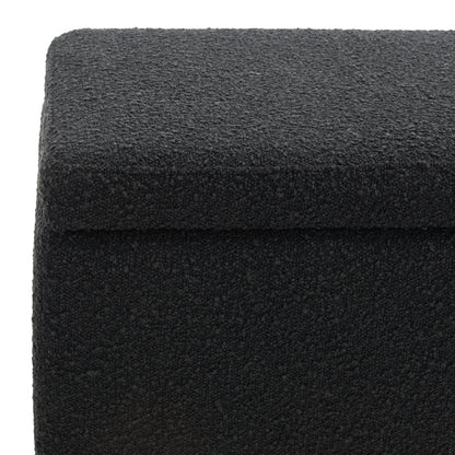 Banc de rangement SAFAVIEH Couture Sunneva Boucle - 155 cm L x 51 cm P x 48 cm H