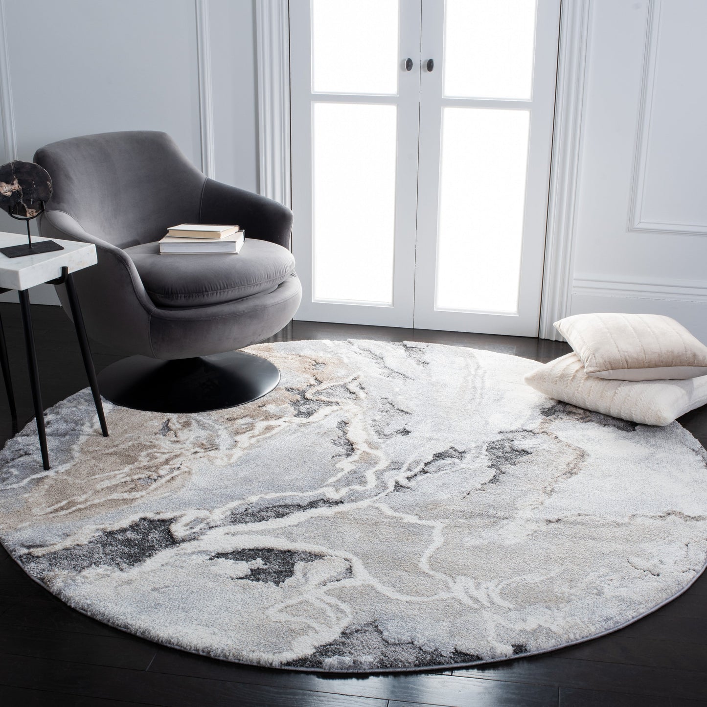 Tapis SAFAVIEH Cyrus Shag Lyubika Abstrait 2,5 cm d'épaisseur