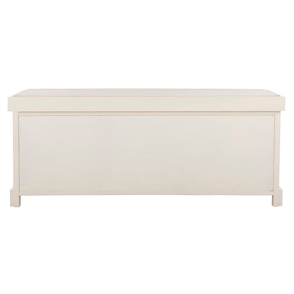 Banc de rangement SAFAVIEH Eola Gris/Blanc - 47 x 16,1 x 19,9 cm - 47 cm L x 16 cm P x 20 cm H