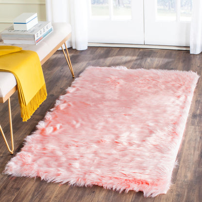 Tapis SAFAVIEH en fausse peau de mouton soyeuse, épaisseur 6 cm