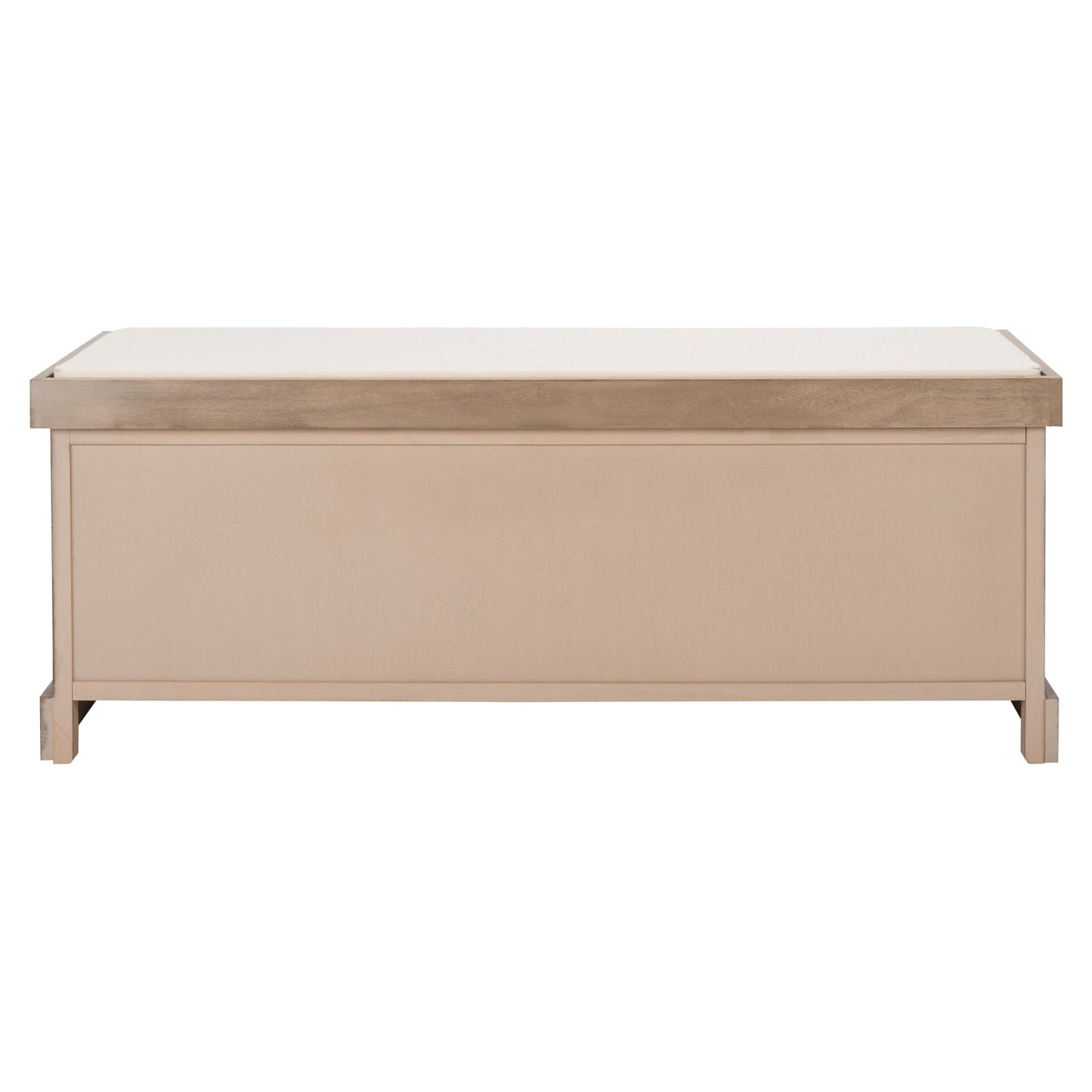 Banc de rangement SAFAVIEH Fiorello à 3 tiroirs avec coussin - 120 cm (L) x 38 cm (l) x 48 cm (H)