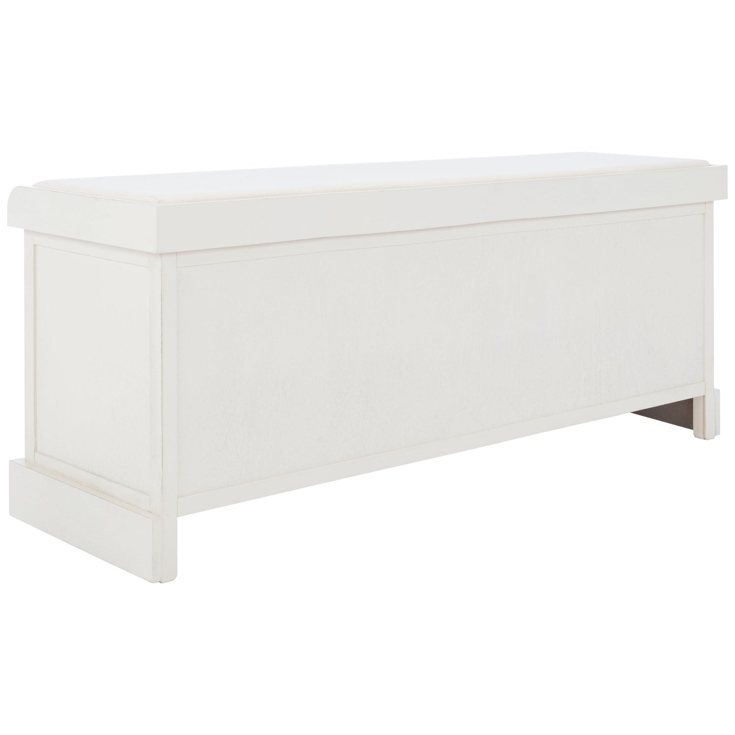 Banc de rangement SAFAVIEH Fiorello à 3 tiroirs avec coussin - 120 cm (L) x 38 cm (l) x 48 cm (H)