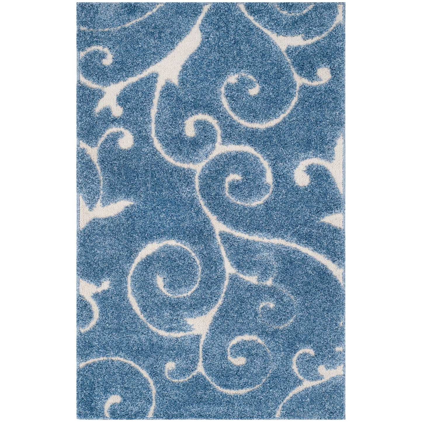 Tapis texturé SAFAVIEH Florida Ryung Shag Scroll de 3 cm d'épaisseur