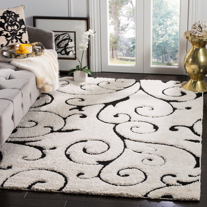 Tapis texturé SAFAVIEH Florida Ryung Shag Scroll de 3 cm d'épaisseur