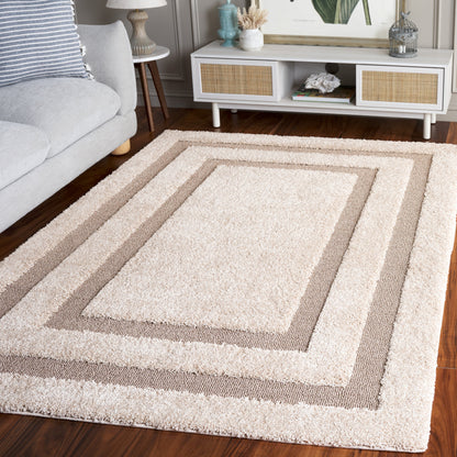 Tapis SAFAVIEH Florida Shag Antigoni Border de 3 cm d'épaisseur
