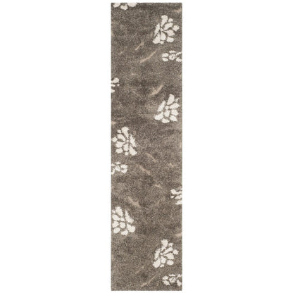 Tapis SAFAVIEH Florida Shag Ariette à motif floral et volutes, d'une épaisseur de 3 cm (1,2 pouce).
