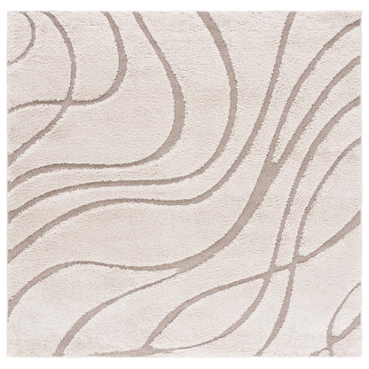 Tapis SAFAVIEH Florida Shag Staka Abstract Waves de 3 cm d'épaisseur