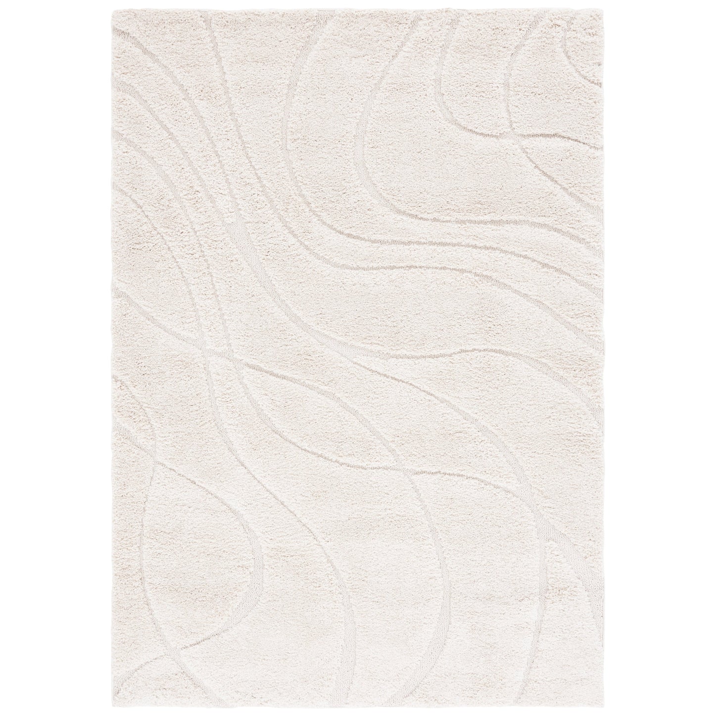 Tapis SAFAVIEH Florida Shag Staka Abstract Waves de 3 cm d'épaisseur
