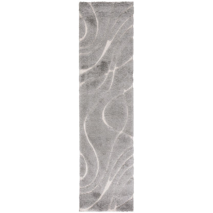 Tapis SAFAVIEH Florida Shag Staka Abstract Waves de 3 cm d'épaisseur